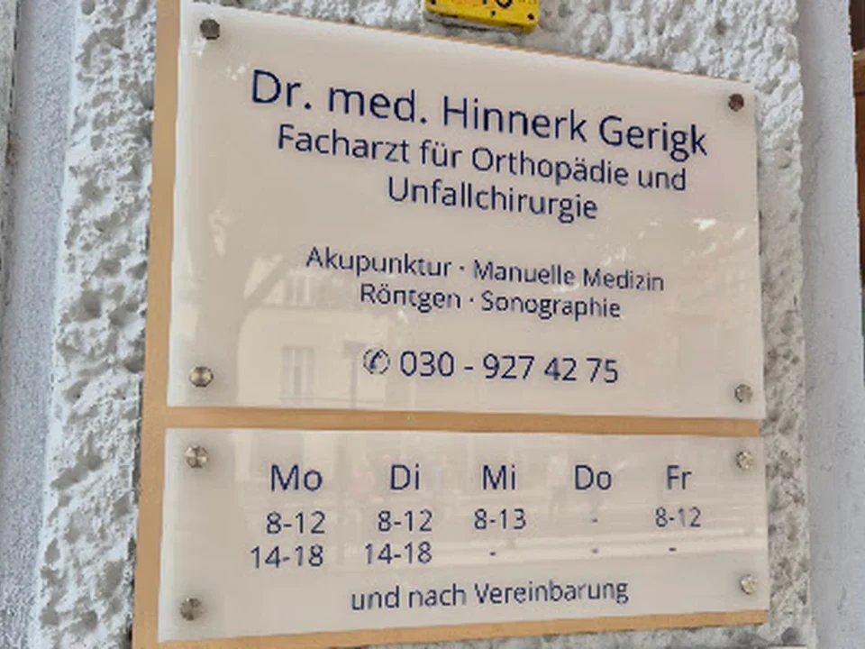 GelenkPunkt Berlin - Dr. Hinnerk Gerigk